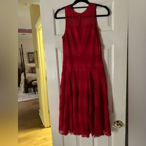 Sangria red lace dress